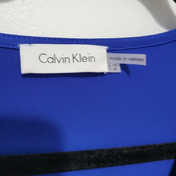 Calvin Klein blue long sleeved dress NWT - Picture 3 of 11